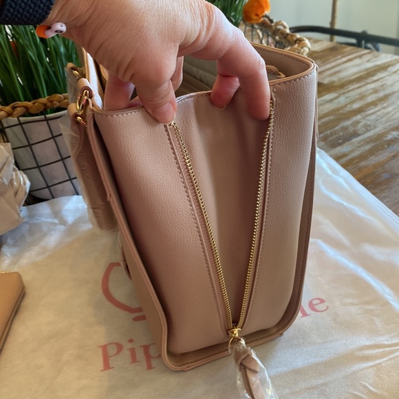 NIP Piper Noble Display Bag Charlotte Satchel in Blush - Picture 9 of 10